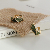 Sturbolea retro geometric structure advanced sense simple temperament earring niche design sense earring