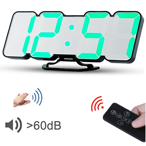 Светодиодные беспроводные дистанционные цифровые настенные будильники 115 цвет