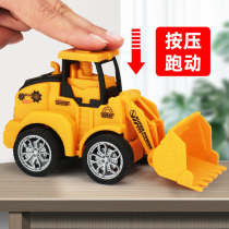 Children press inertial engineering car Toy boy drop resistant excavator Excavator forklift Bulldozer Bulldozer Road roller car
