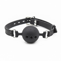 Fun sexy sexy lingerie accessories black mouth plug ball training couple Game