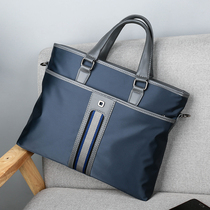 Hong Kong Mens New Oxford Cloth Hand bag Business Leisure Single Shoulder shoulder bag Canvas Backpack Briefcase