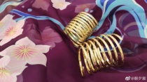 (Morning and evening Chen)Rolled grass pattern wrapped arm gold 丨 Arm Kushan Tang Song Dynasty Ming Hanfu traditional hand ornaments 丨 Out of print spot