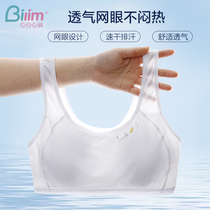 Quick-drying sports vest underwear girl thin breathable junior high school students mesh development bra thin children