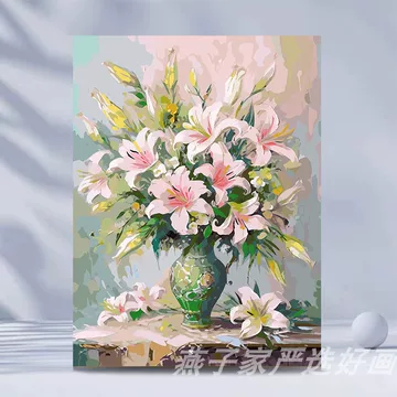 百合花油画-百合花油画促销价格、百合花油画品牌- 淘宝