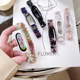 Applicable to Xiaomi bracelet 7 wristband resin smart sports bracelet 6NFC version of the table 3 4 5 creative girls' personality small crowdsurge fashionable flowers cute new seven-generation standard version accessories