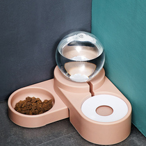 Dog bowl cat bowl double bowl automatic drinking water cat drinking water artifact dog basin feeding feeder pet rice bowl cat supplies