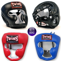 Into TWINS boxing helmet full protection adult male Sanda head protection female taekwondo Muay Thai boxing headgear fighting gear