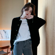 2021 Autumn New Vintage Chinese style velvet Chinese button modified cheongsam Tang women winter coat coat women