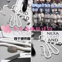 Supermarket adult hanging cotton slippers adhesive hook cotton shoes Hook double hook thickening and thick shoe hook for shopping mall