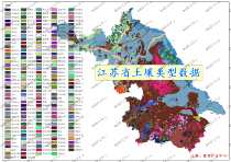Jiangsu Province Soil Type Distribution Data ArcGIS Map Data Raster Vector Soil Data GIS