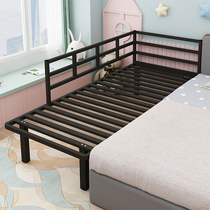 Wrought iron splicing childrens bed simple baby boy and girl single bed formaldehyde-free cot bed bed plus broadband guardrail