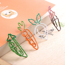 Carrot paper clip bookmark creative cute paper clip clip paper clip creative office supplies clip