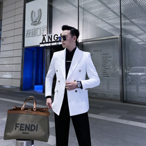  (DAIO ETHAN) Original design SLIM suit MENs double breasted single Western British suit White small suit