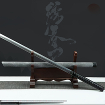 Tang Yokoknife Longquan Town Residence Treasure Sword high manganese steel embroidered spring knife integrated knife sword cutter anti-body cold weapon unopened blade