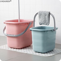 Portable bucket Home Large Number thickened Laundry bucket Water storage bucket Car wash Drum Plastic Bucket Laundry Barrel
