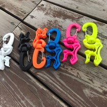 Diving medium pressure pipe fixed adhesive hook BCD breathing regulator pipe clamp spare head buckle diving accessories