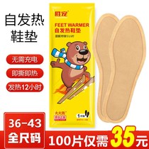 Fever insole warm foot artifact self heating heating heating insole warm foot 12 hours 100 piece Winter