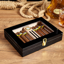 LUXFO imported cedar wood cigar box moisturizer portable cigar box sealed solid wood cigar box