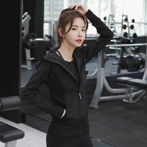 VALVOELITE yoga clothing Spring and Autumn New elastic sports coat slim sweater Women Fitness long sleeve running top