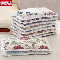 Buckwheat shell childrens pillow Kindergarten lunch break pillow stereotyped pillow Coarse cloth pillow Pillow core Cotton pillowcase