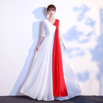 Great Chorus Performance Dress Womens Dress 2022 New Models Walk Show Qipao Host Recite The Performance Gown