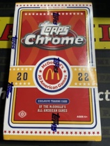 2022-23 topps chrome hobby McDonalds box 1 box 20 packs 1 pack 4 sheets