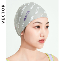 VECTOR swimming cap female hair waterproof non-head ear protection silicone swimming cap adult large fashion swimming equipment