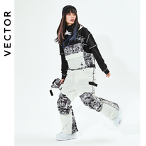 VECTOR Korean 21-board ski pants waterproof and wear-resistant color ski suit one-piece mens and womens ski equipment
