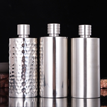 Hulk stainless steel 304 high grade Germany 1 jin 2 jin thick portable kettle Russian cylindrical small liquor bottle