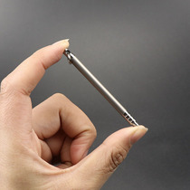 Pure titanium handle toothpick outdoor portable keychain toothpick tube sealed waterproof and dustproof titanium alloy fruit sign