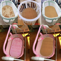 Yongqiang round seat Baby Baby Baby Cart bed Elliptical Garden round mat childrens bed car bamboo mat cradle ice silk mat