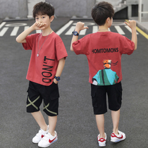 Boys summer fit 2022 new suit handsome 4 Ocean gas 6 Tong clothes CUHK Boy 10-year-old boy Children Summer Chaoters