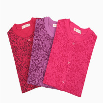 Medium-aged cardiovert dressing woman pure cotton gats up for code opening mother warm cardiovert wear to the flap fastening
