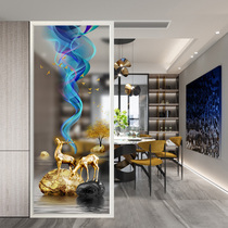 Simple modern glass screen partition wall Living room Bedroom block household door entrance Small apartment Simple light luxury