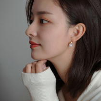 Natural Baroque Large Pearl Earrings Woman Superior Sensation Mosquito Coil Ear Clip Without Earhole Woman Autumn Winter Style Ear Adorned Super Fairy