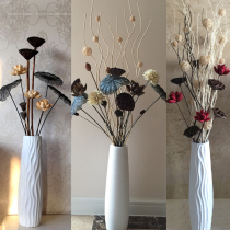 Vase floor-to-floor living room large high flower arrangement dried flower modern simple ceramic decoration TV cabinet ornaments creative decoration