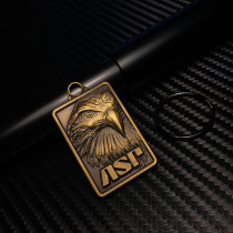 US ASP Global Hawk listed Eagle brand all copper metal EDC Eagle Eye keychain parts US origin