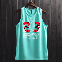 Round neck basketball No. 23 thin sports vest mens summer running sleeveless fitness waistcoat quick-drying breathable jersey