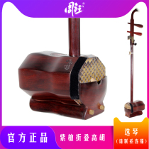 Zhou Yu brand portable folding red sandalwood High Hu innovative craft Folk music beginner professional general performance stage performance