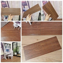 Shooting props DIY baby house accessories PVC imitation wood brick floor Baby with imitation wood floor miniature scene background