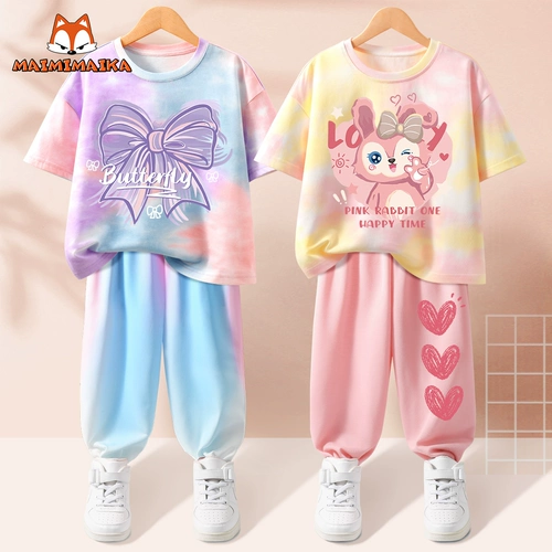 Летняя одежда, комплект, форма, летний детский спортивный костюм, коллекция 2023, подходит для подростков