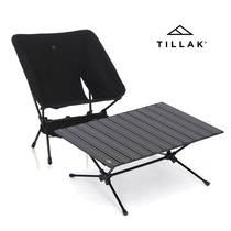 TILLAK portable camping table folding picnic table Self-driving tour aluminum alloy high and low egg roll table