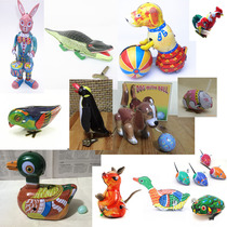 Tin clockwork rabbit Frog Penguin animal mouse dog cock Magpie nostalgic kangaroo duck
