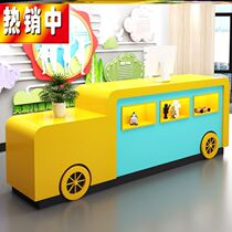  Service desk semicircular arc arc reception Simple round front desk training fashion kindergarten desk Hotel