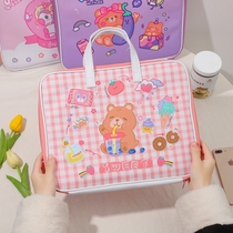 Korean version cartoon cute girl laptop bag for 13 3 inch 13 inch notebook girl cute file bag