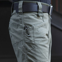 The second generation of consul spring and autumn tactical pants mens outdoor military fans waterproof training pants multi-pocket elastic loose overalls