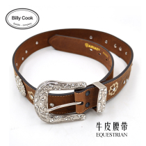 Century Guri Equestrian Supplies Western Cowhide Belt Equestrian Belt Denim Belt Mens and Womens Belt Tide