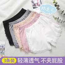 Girls  safety pants summer anti-stripping pure cotton boxer childrens underwear Modal middle and large virgin girls bottoming shorts