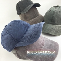 2021 new Korean version of the retro washed denim baseball hat for men and women wild light plate hip hop cap