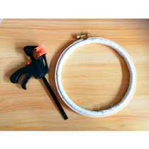 Whale Talk Style Crochet Hook Stitch Embroidery Bead Embroidered Solid Beech Wood Embroidered solid wood embroidered ring hand fixed clamp tool